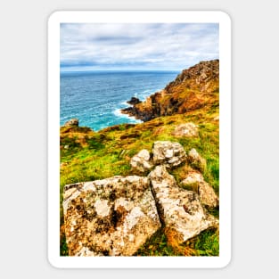 Cornish Tin Mines, Botallack, Cornwall, UK Sticker